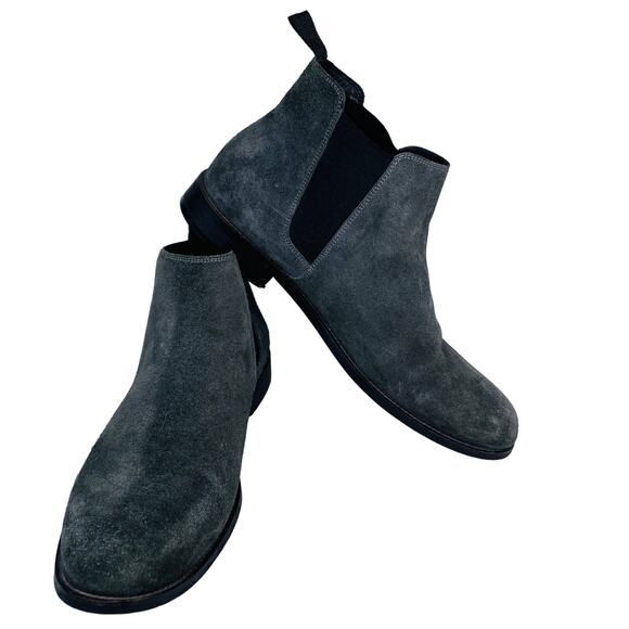 ORO Los Angeles Classic Chelsea Boots Gray Suede 9 EU42 - Picture 2 of 10